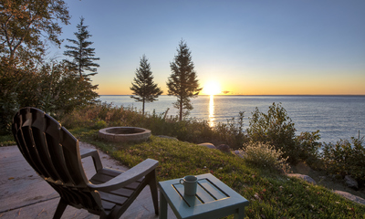 Muskoka Chairs on Lake