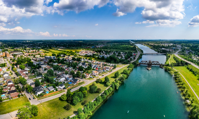 Aerial View of the Niagara Region