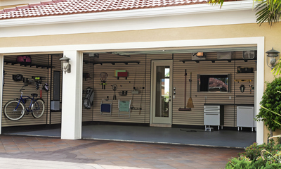 well organized garage